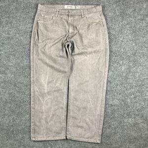 PJMark Straight Leg Jeans Mens Size 42x32 Gray Relaxed Fit Denim Casual Vintage